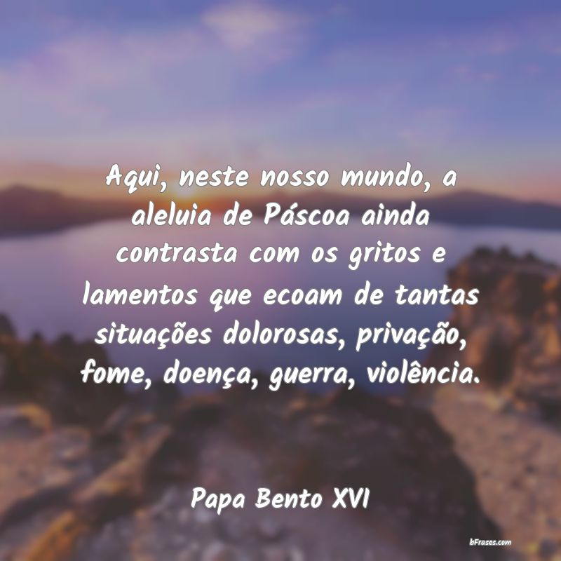 Frases de Papa Bento XVI