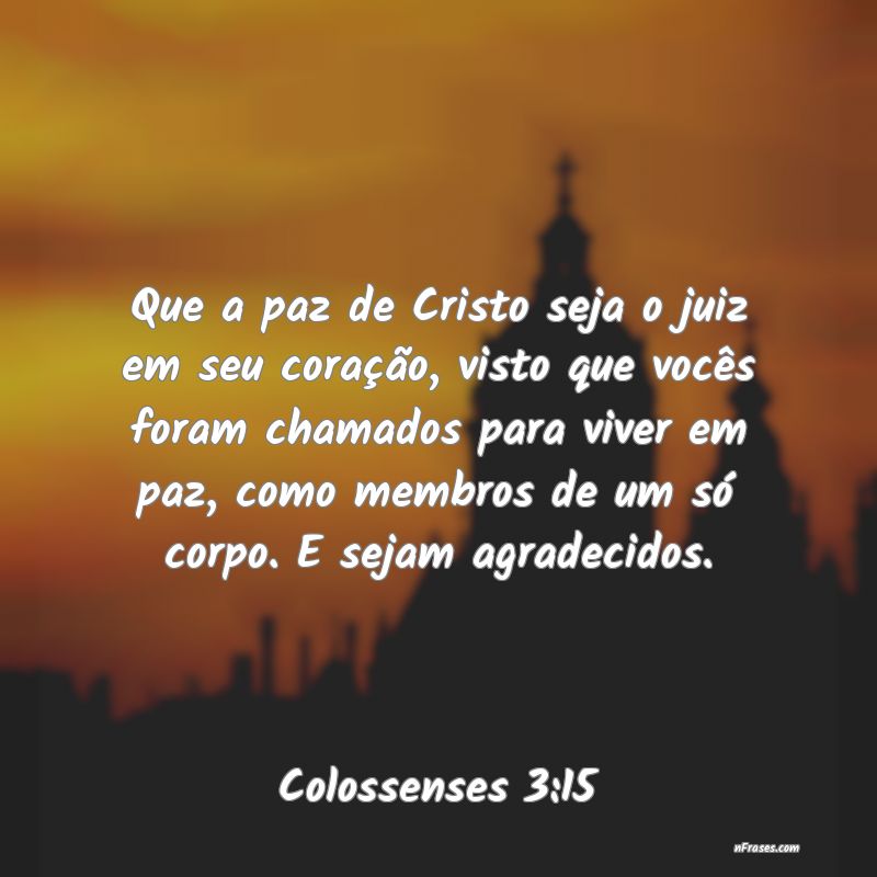 Frases de Colossenses 3:15
