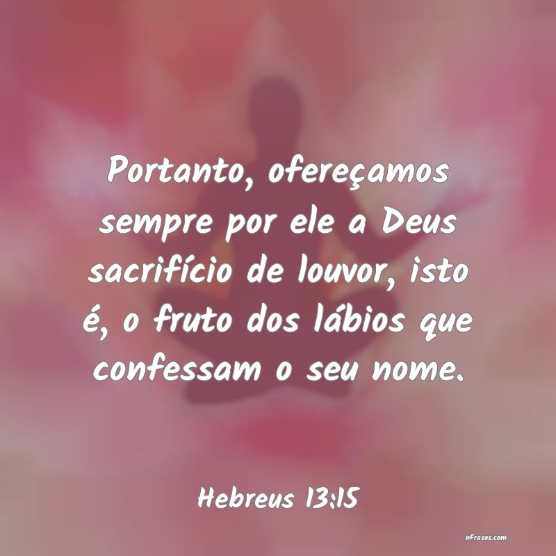 Frases de Hebreus 13:15
